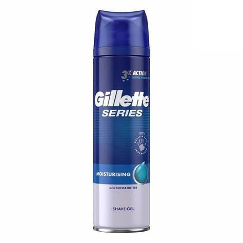 ژل اصلاح ژیلت اصل اروپا 3X Action مدل Moisturizing
